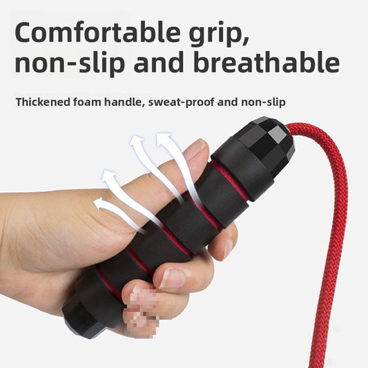 Skipping Rope with Ball Bearings, Rapid Jump Rope for Aerobic Exercise and Speed Training, Jump Training Accessories, Home and Gym Workout Fitness Equipment
